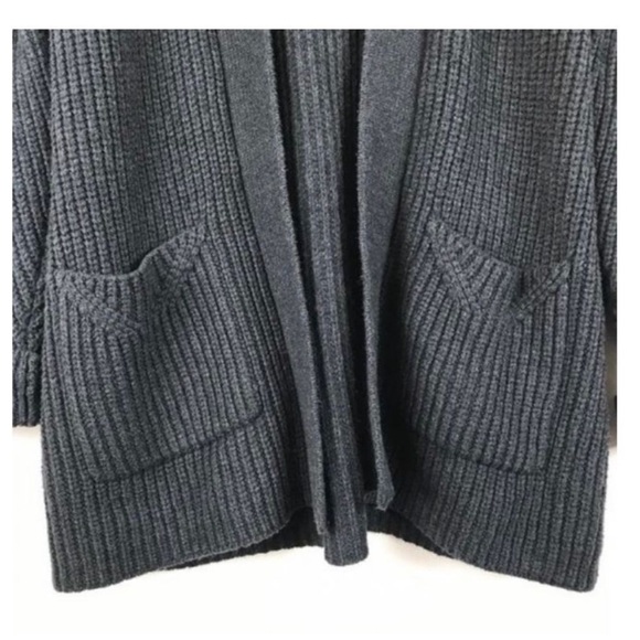 Anthropologie Knitted & Knotted Marjella Balloon Sleeve Ribbed Cardigan - Picture 7 of 15